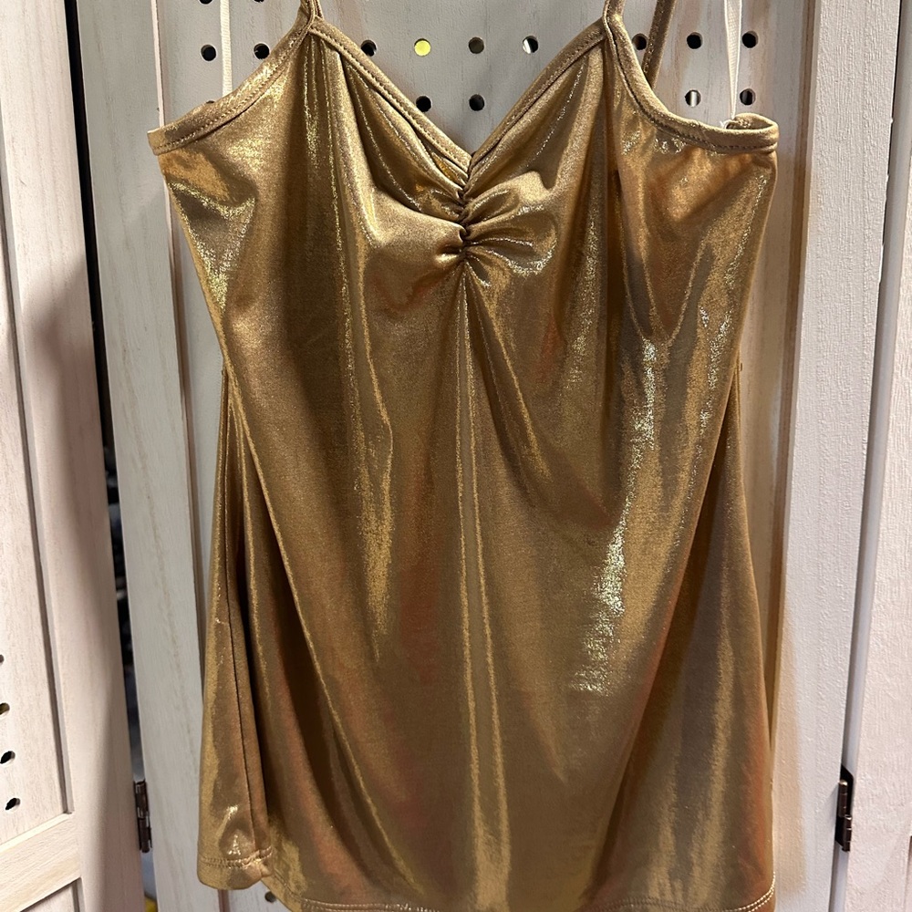 VENUS Gold Shimmer Tank Top